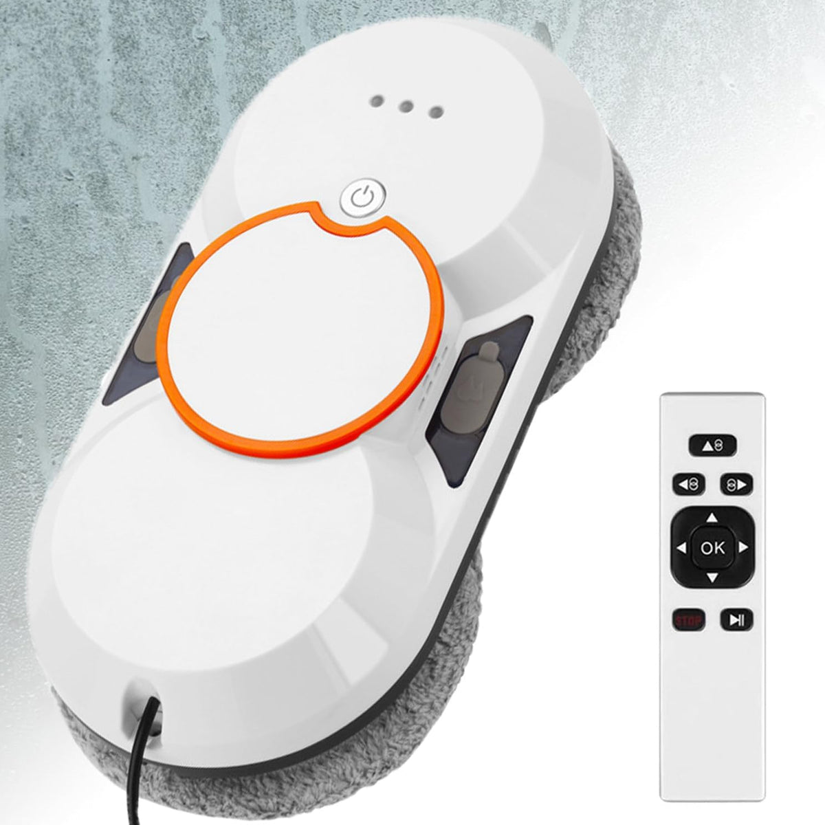 BoluDukNN Raamreiniger Robot, 5600pa Slimme Glasreiniging (Afstandsbediening) - 7 Cm Dikke Behuizing, Automatische Padplanning