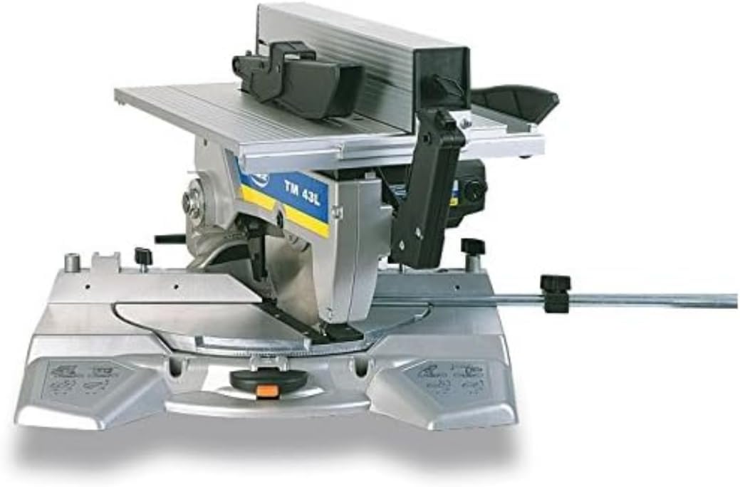 Virutex Verstekzag 4300600 veegmachine, 230 V, 1100 W, schijf 250 mm, 5500 rpm, 18 kg, met tafelblad TM43L