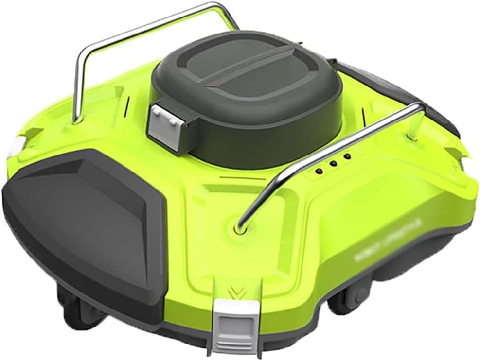 JHLP Zwembadrobot Zwembadreinigingsrobot - draadloos, 90 minuten looptijd - automatische zwembadstofzuiger, voor bovengronds vlak zwembad tot 550 m2