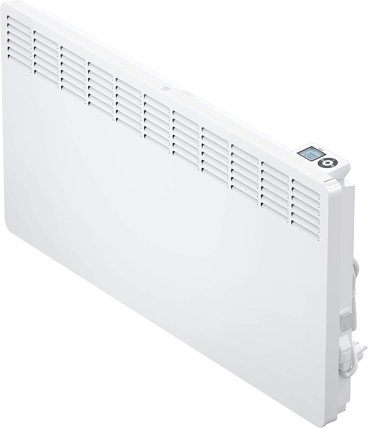 AEG Elektrische kachel wandconvector WKL 2505, verwarming 2500 W, voor ca. 25 m2, 5-30 °C, Ökodesign 2018, 236536, wandhangend, LCD-display, weektijd