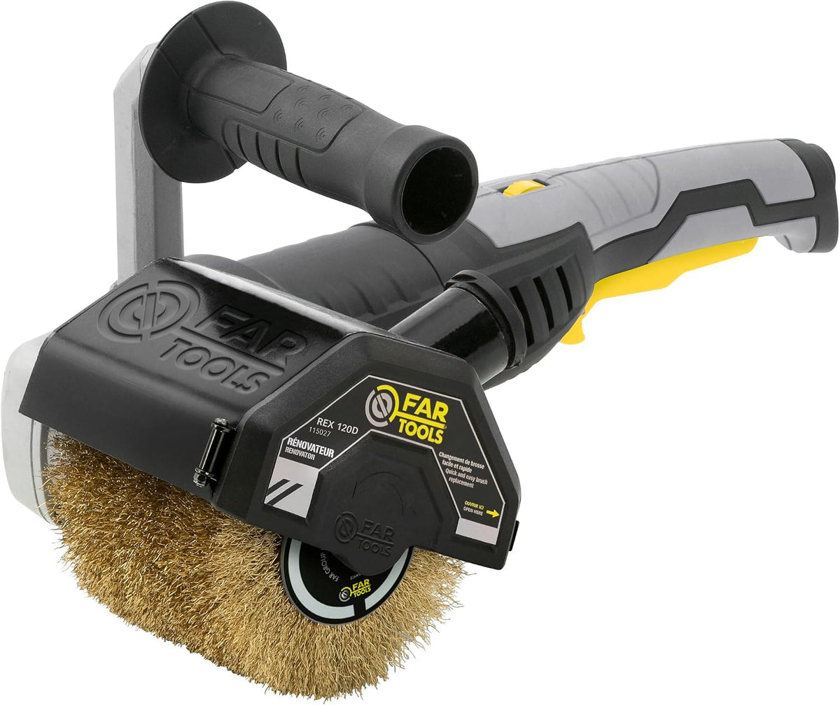 Fartools Hoekslijpmachines REX 120 schuurmachine, 1300 W, zwart, voor buitenrenovatie