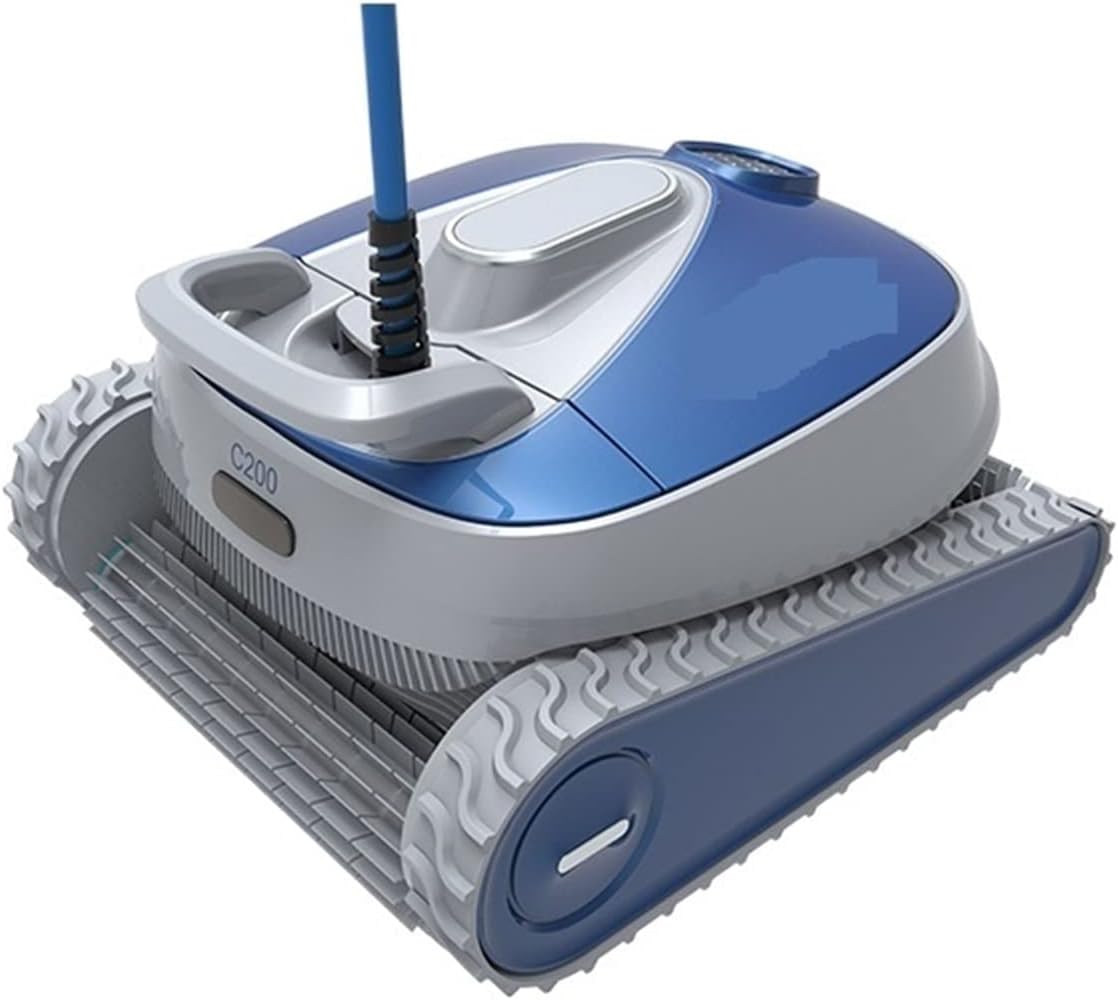 Dishengzhen Zwembadrobot Automatische robot zwembadreiniger, met grote capaciteit filtermand en 59 voet draaibaar, zwembadreiniger vloervacuüm robot