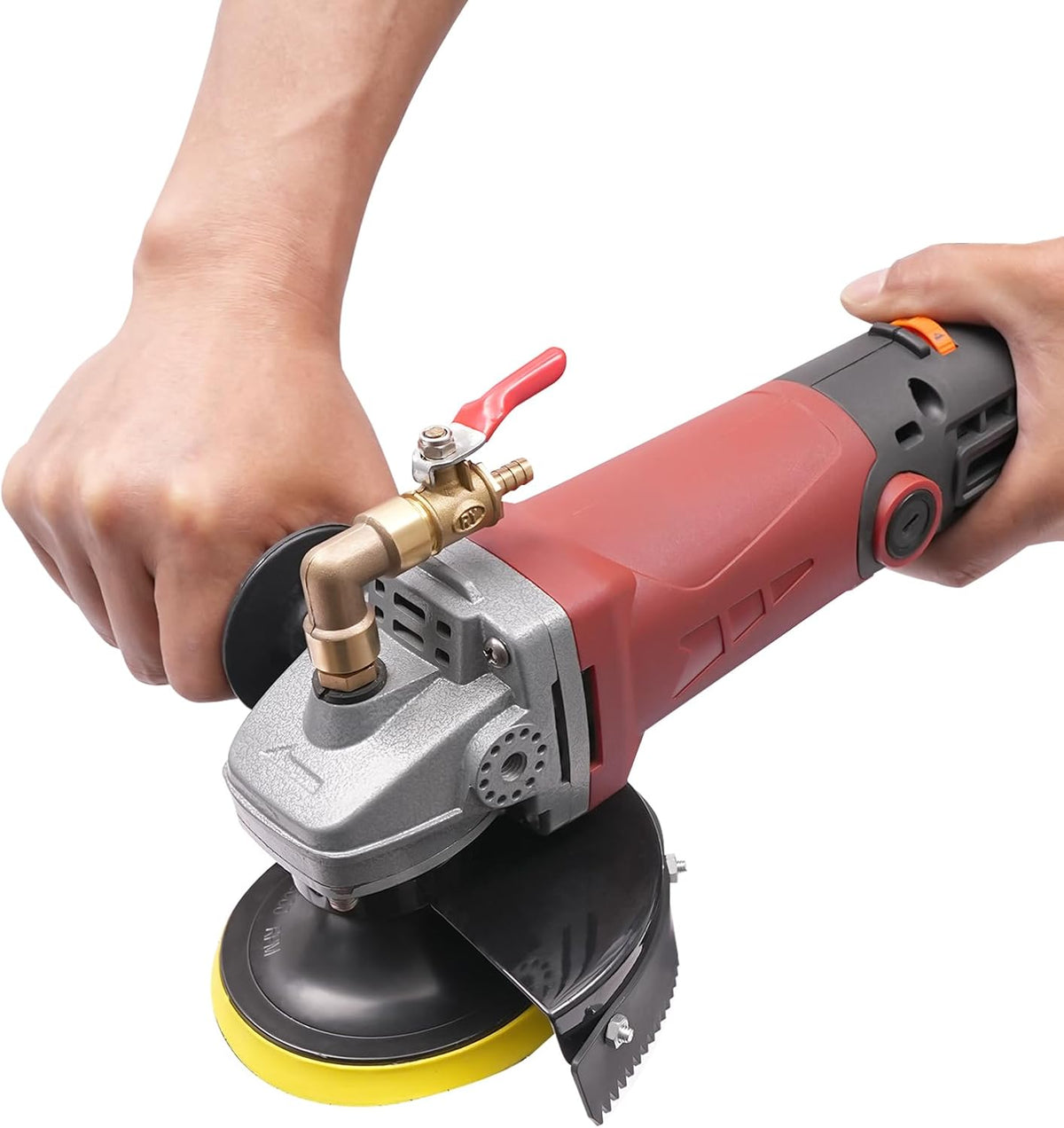 CuCummoo Polijstmachine Elektrische, 860 W, 5000 omw/min, 6 versnellingen, variabele toerentalregelaar, veelzijdige steenslijpmachine, voor marmer