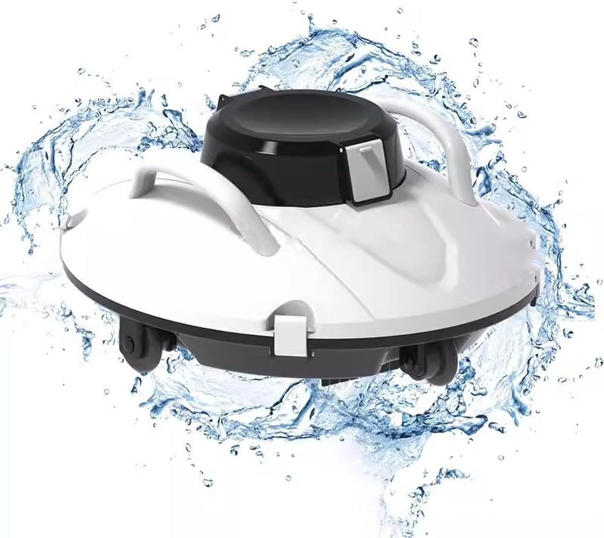 WQZzjm Zwembadrobot Automatische draadloze zwembadstofzuiger, met 120 minuten cruisen, robotstofzuiger, voor zwembaden, voor bovengron