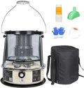 BJdfgE Gasbarbecues Kerosine Convectieverwarmer Camping Draagbare, Opbergtas(wit Set), Met Hittebestendige Glazen Schoorsteen