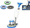 Tapijtreiniger Vloerpolijstmachine, zware industriële reiniger van 17 inch, met 3 reinigingspads, tapijtbufferschrobber