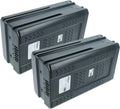 vhbw Batterij 2 x accu compatibel, 4000 mAh, 82 V li-ion, met Greenworks 82T16, 82V GB500, G82LM51SP, GC82BC, GC82CS, GC82LM46 grasmaaier