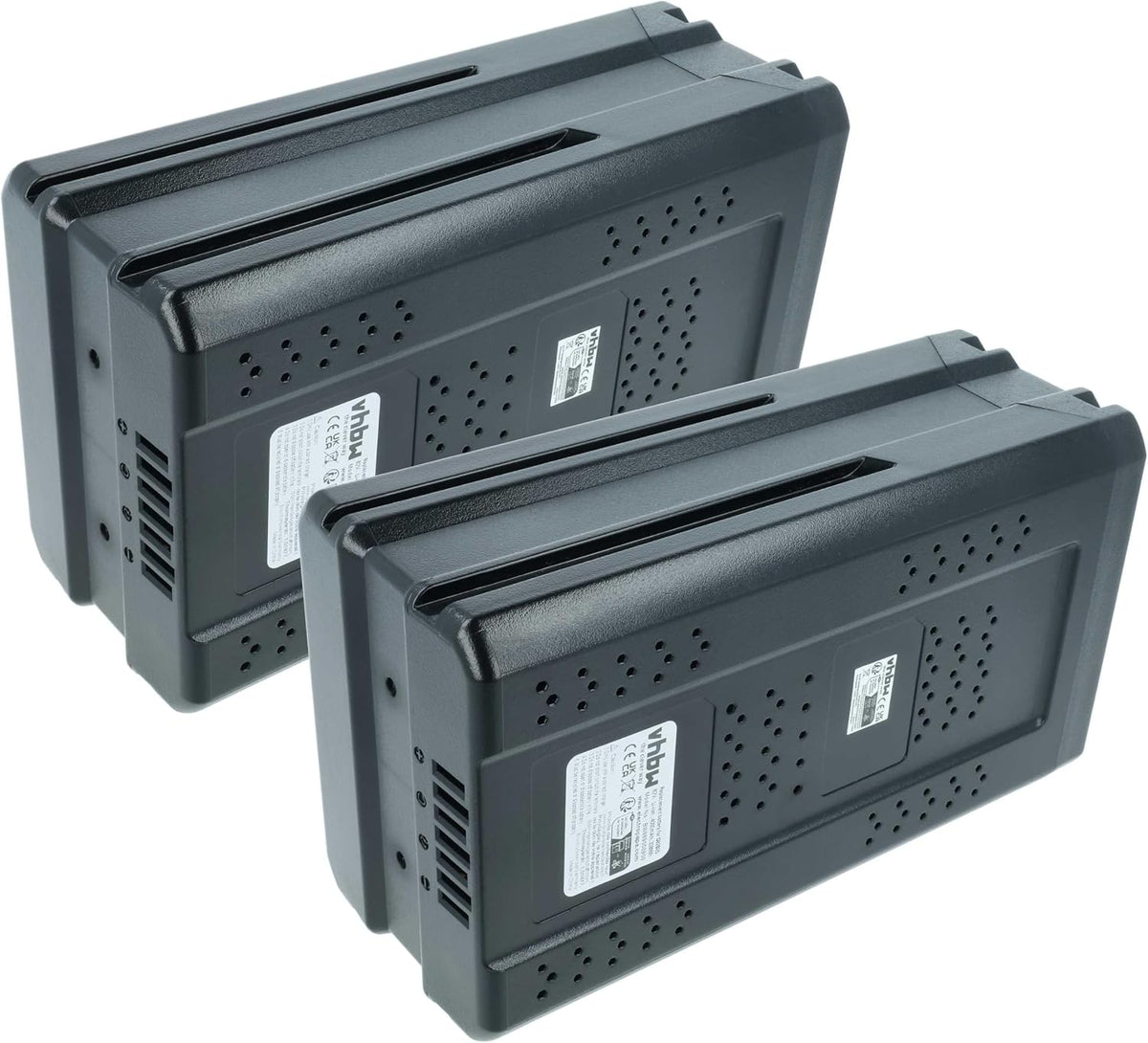 vhbw Batterij 2 x accu compatibel, 4000 mAh, 82 V li-ion, met Greenworks 82T16, 82V GB500, G82LM51SP, GC82BC, GC82CS, GC82LM46 grasmaaier