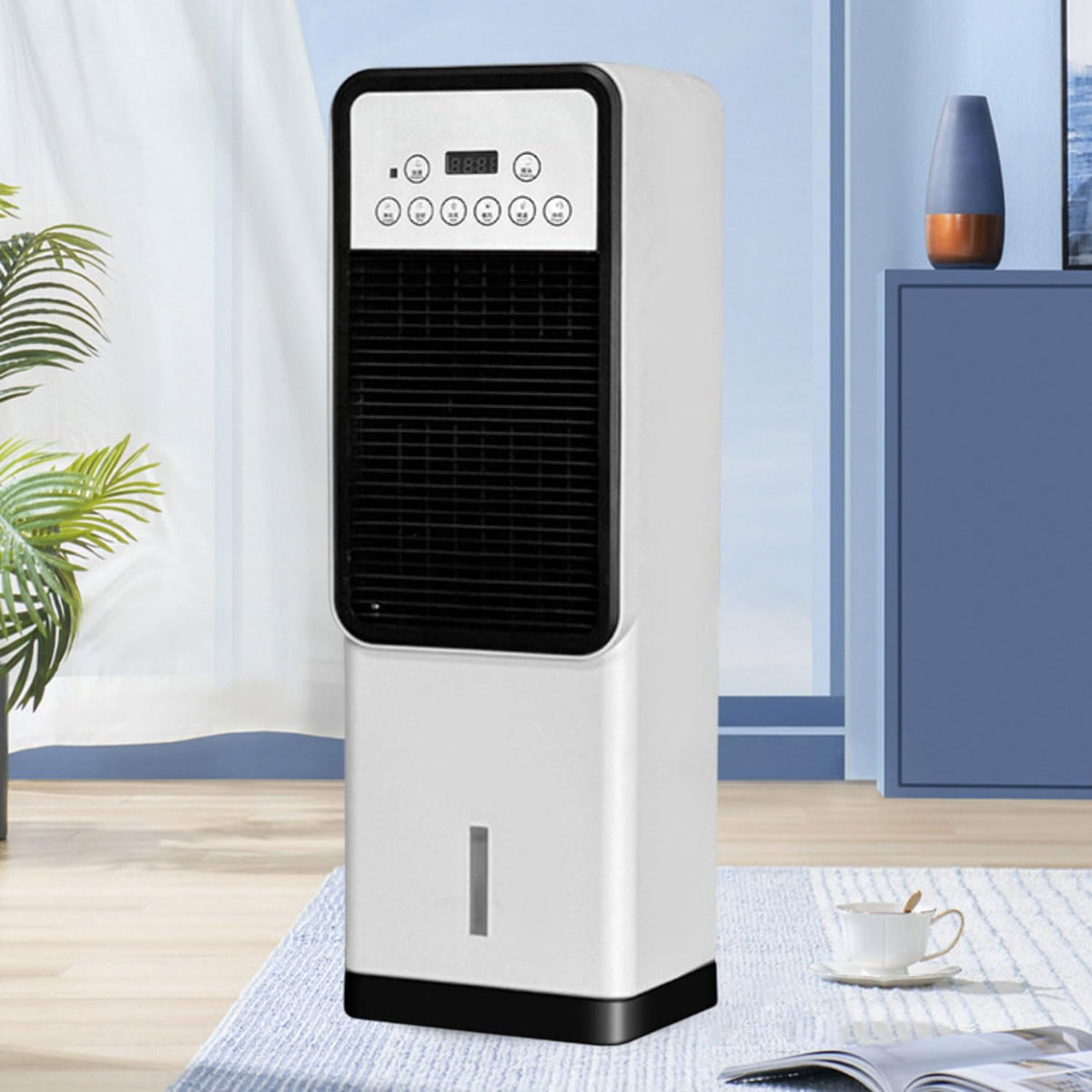 Mobiele airco Gwfblid airconditioning, 12 uur timer, 3 luchtsnelheden, 120 graden oscillatie, met afstandsbediening, mobiele airconditioning