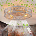 Truyok Ventilator E27 plafondlamp Stille plafondventilator, voor Woonkamer Eetkamer Keuken licht