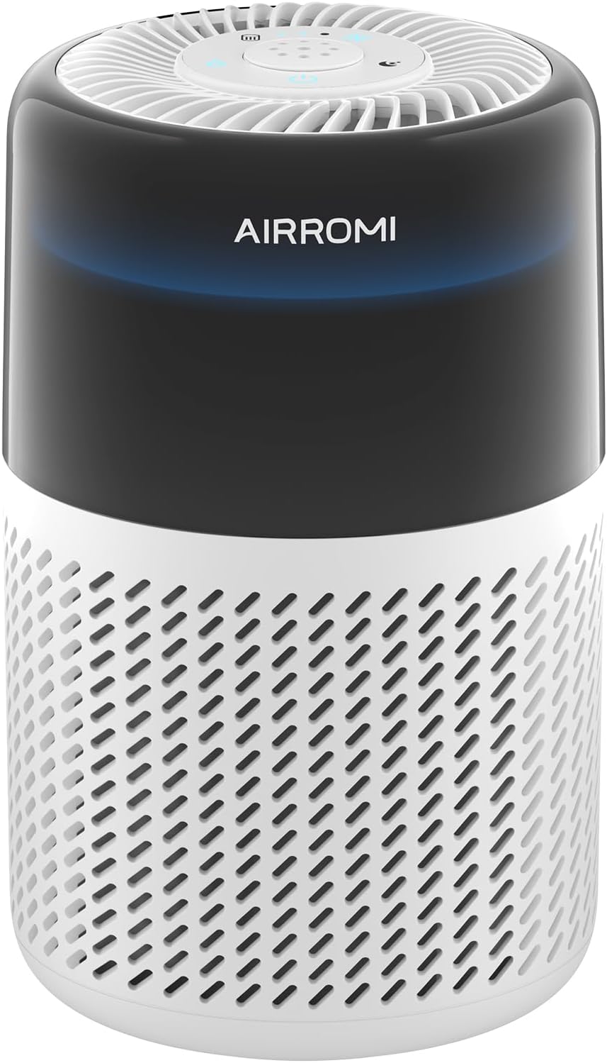 Airromi Luchtreiniger, A2005 wit, dekt tot 150 m2, HEPA-filter, voor slaapkamer en huis, filtert rook, dierenschilfers, allergieën, stof
