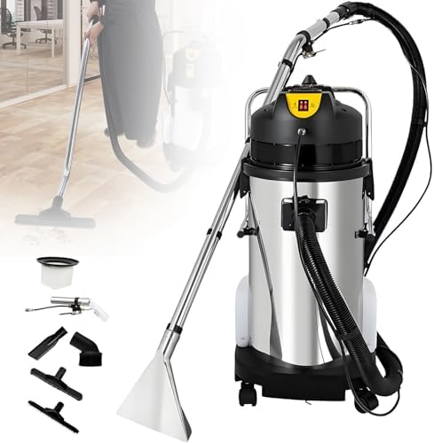 Gthtuhfd Tapijtreiniger Professionele Tapijtreinigingsmachine, In-1 Nat, 60 Liter Inhoud., 40l, En Droogzuiger, Draagbare Vlekkenreiniger