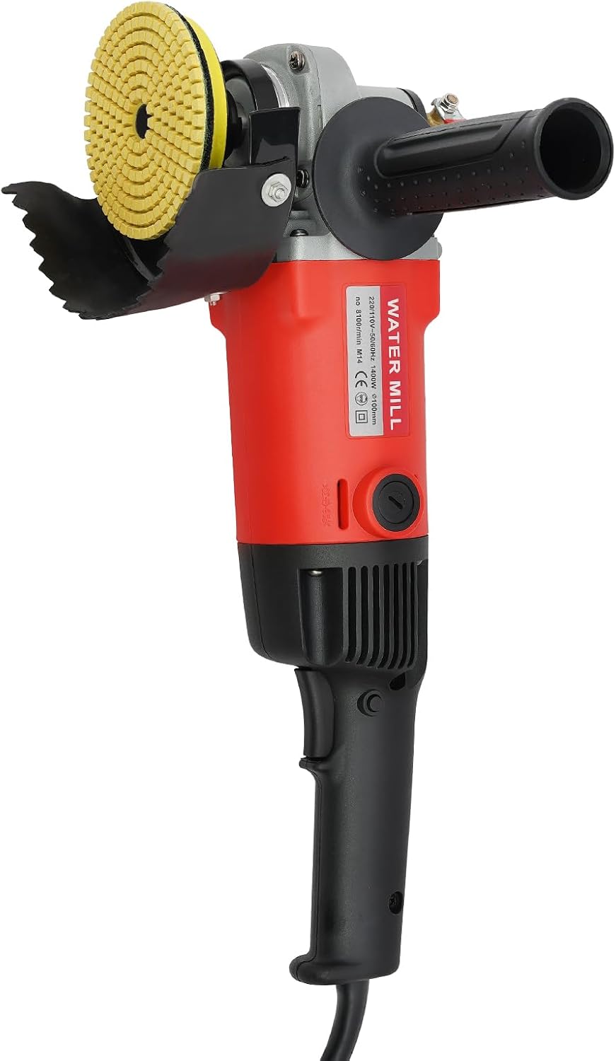 DDZcozy Polijstmachine, 1400 W, 6 variabele snelheden, natte polijstmachine, voor het polijsten van auto, vloeren, meubels