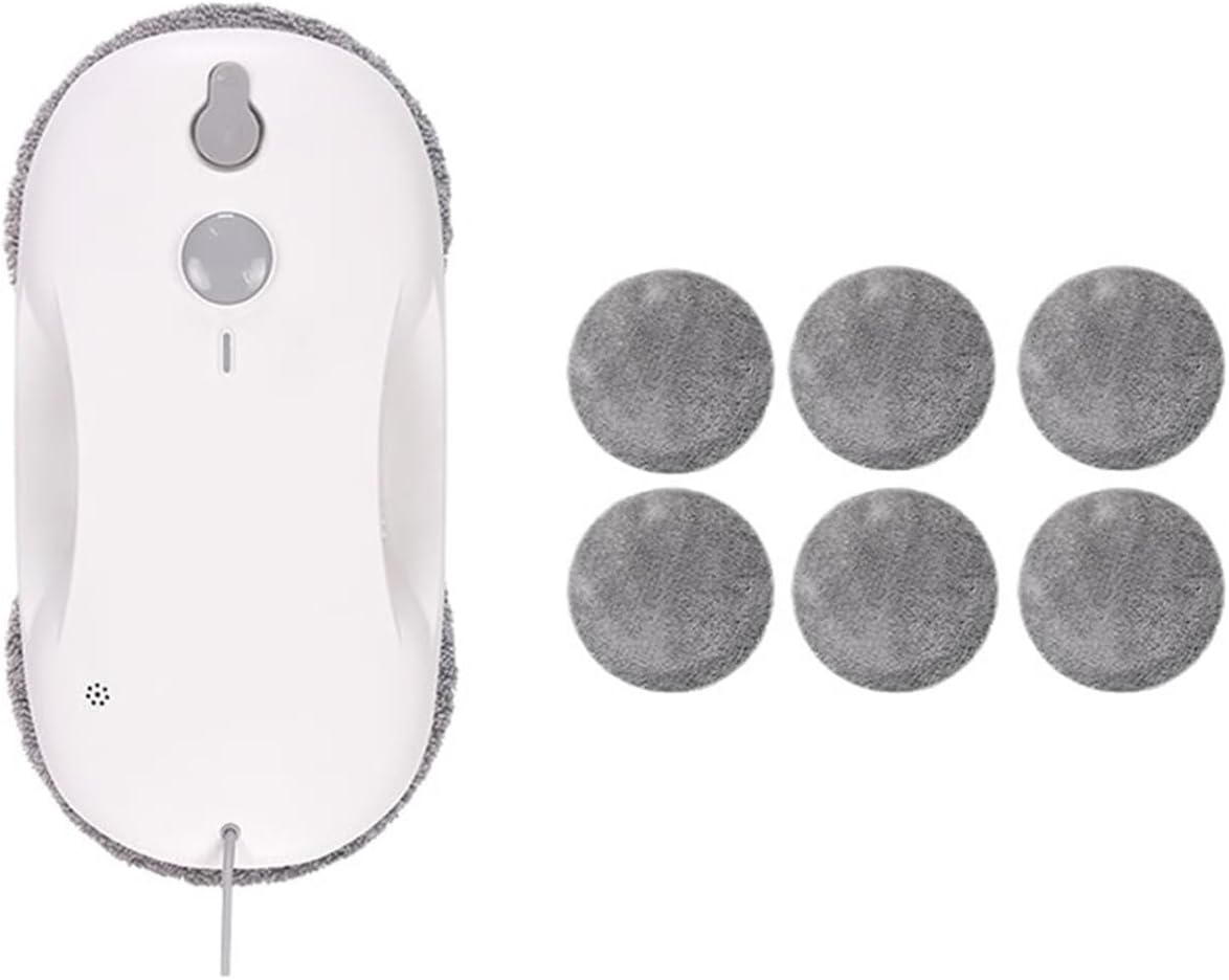Mzzyg Robotstofzuiger Glazenwassersrobot CW1 Elektrische Smart Robotic, Met Sproeier Auto Stofzuigen Snelle Veilige 3000Pa Cycloon Zuigkracht(CW1-01)