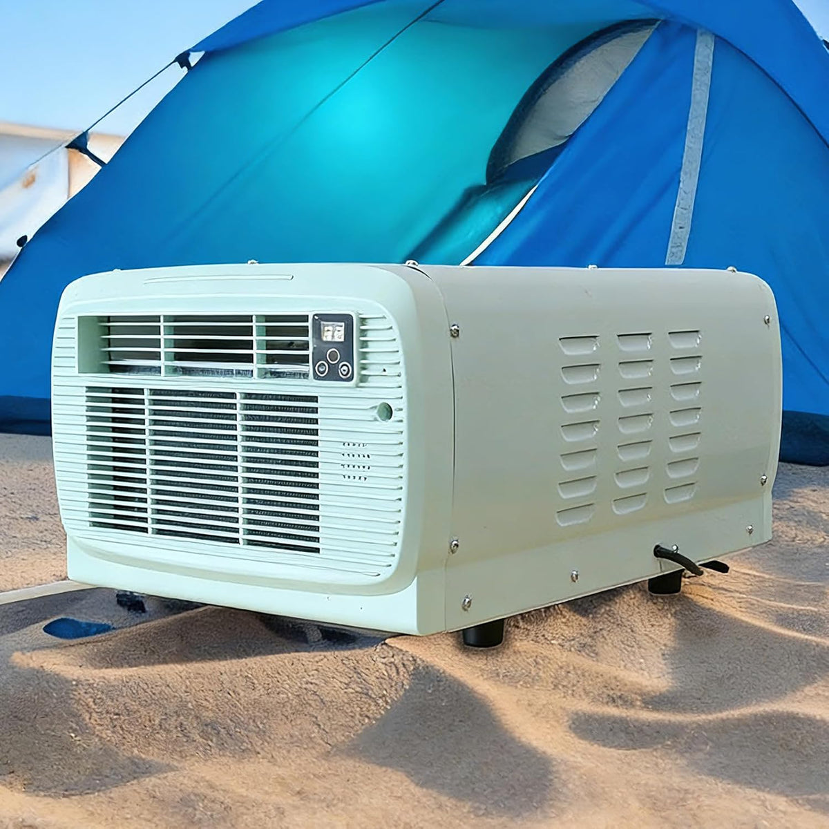 Sxzyhjyc Mobiele airco Draagbare airconditioning, 12-uurs timer en toetsbediening, mobiele airconditioning, met luchtontvochtiger modus, ideaal