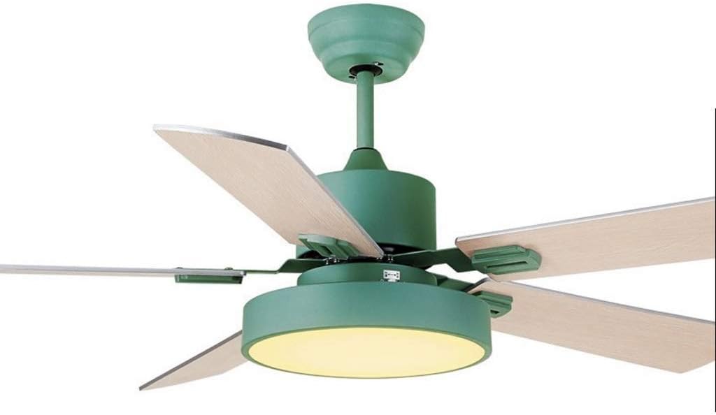 Duirhnfv Ventilator Retro Plafond Licht Huishoudelijke Licht Houten 5 Blad