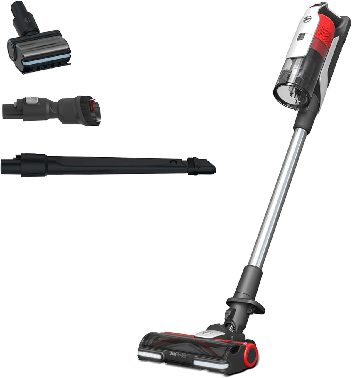Hoover Steelstofzuiger HF916BF Draadloze stofzuiger, inclusief flexibel mondstuk, gelimiteerde editie, speciaal, voor dieren, auto en smalle ruimtes