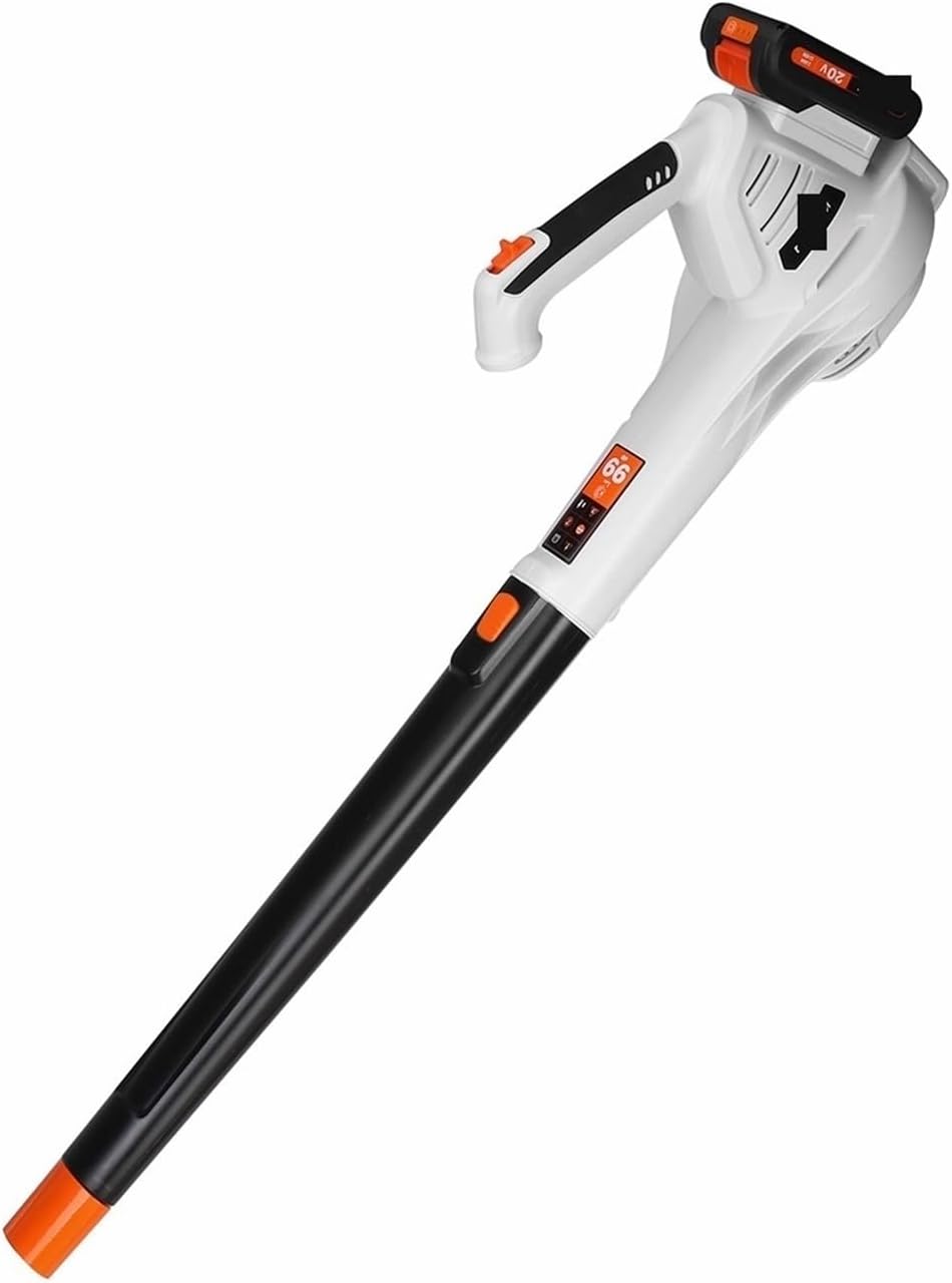 Opfvujikx Ventilator, 20V 1600W 205CFM Snelheid Snoerloze Bladblazer, Met 4.0AH Li Batterij Elektrische Luchtblazer, Handheld Luchtblazer