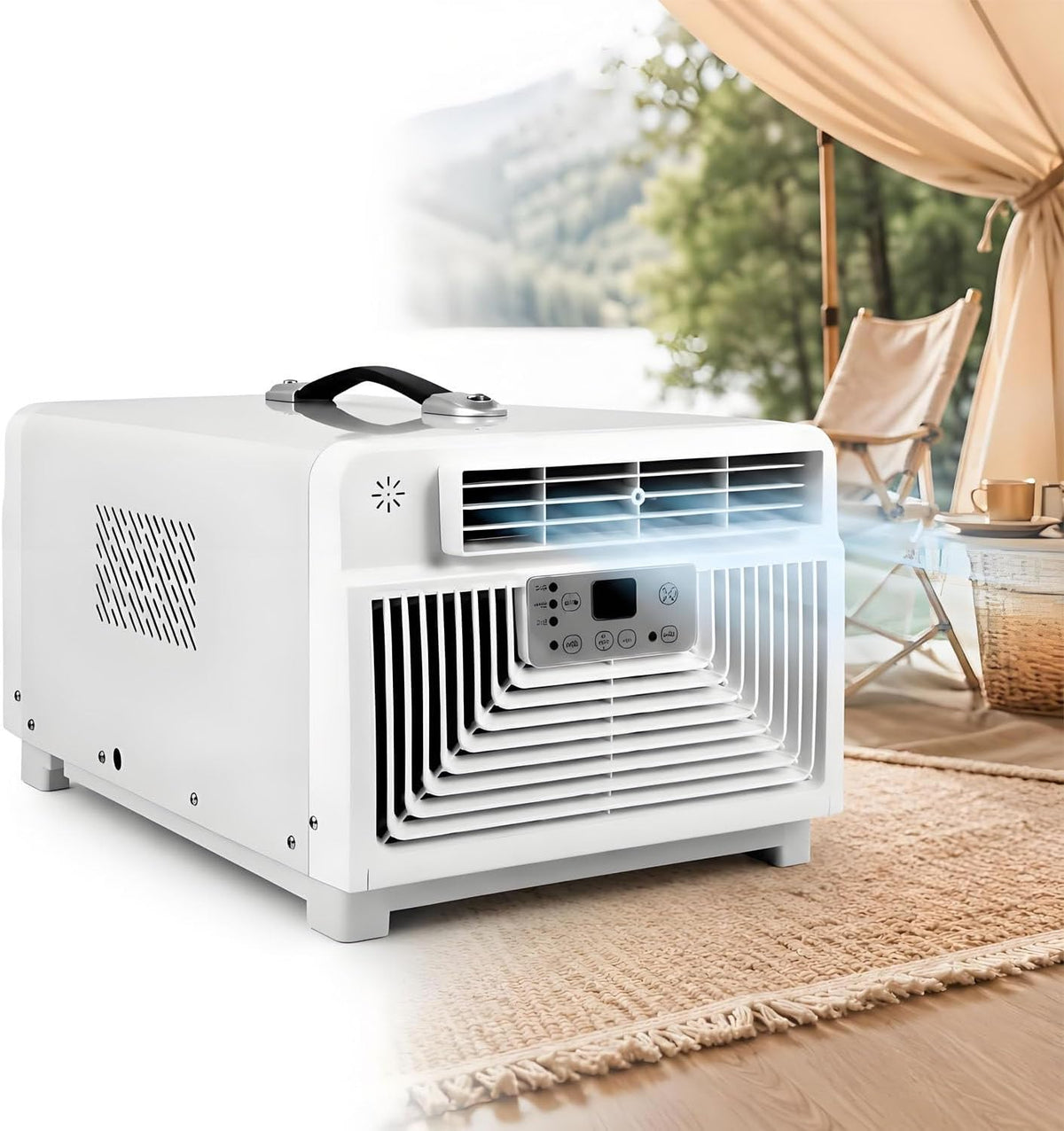 AiODiO Mobiele airco Kleine 3400BTU draagbaar, voor slaapkamer Heatingandcooling-220V, stil