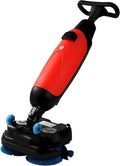 Lmyydes Polijstmachine Automatische vloerschrobmachine, 120 x 50 x 36 cm Red, 17 inch reinigingsbreedte, 90 minuten looptijd, op batterijen, mini