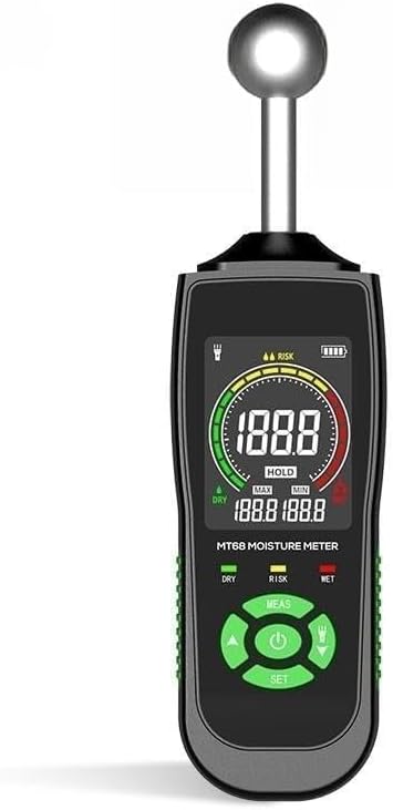 Drauxi Vochtmeter MT68 Digitale houtvochtmeter Contactloze, voor pluimvee, boerderij