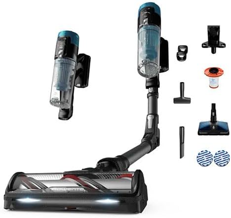 Rowenta Steelstofzuiger X, extra lange gebruiksduur van 1 uur, Force Flex 14.80 RH9BC1 Draadloze stofzuiger, hoog zuigvermogen van 240 Air Watt