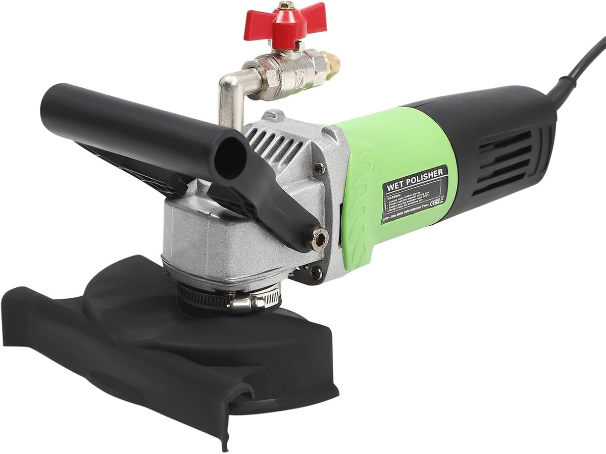 PromiseFly Polijstmachine Natpolijstmachine, 800 W, 4000 tpm, variabele snelheid, nat polijstmachine, stenen polijstmachine, voor graniet, marmer