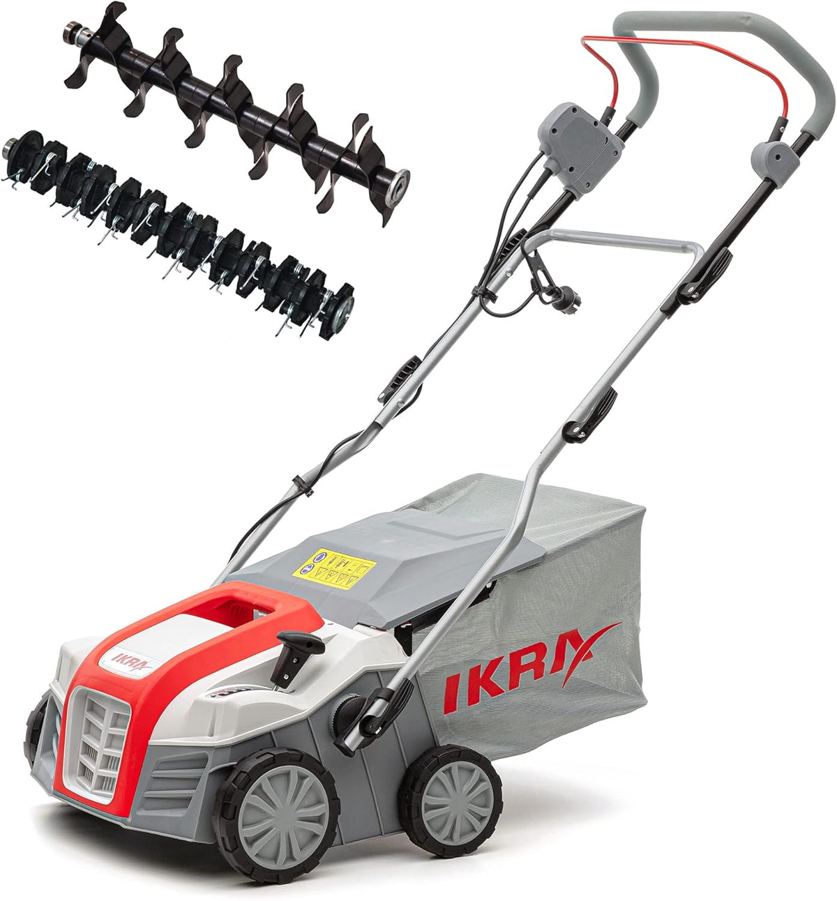 IKRA Verticuteerapparat elektrische verticuteerder gazonbeluchter IEVL 1840, 40 cm, 1800 W