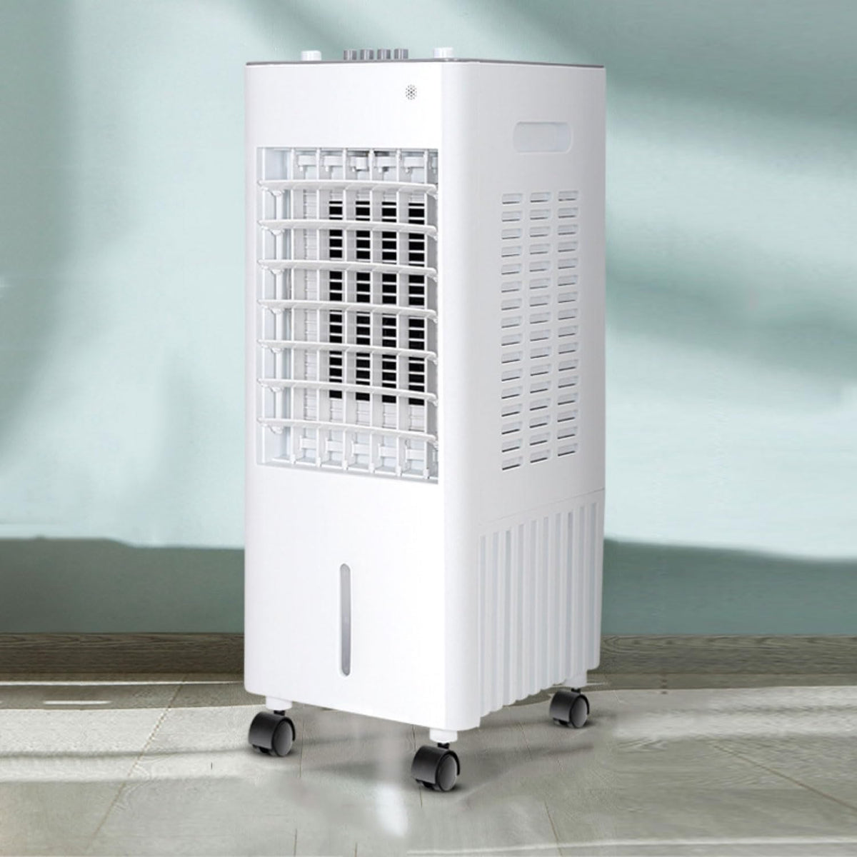 Mobiele airco Gwfblid luchtkoeler, met 10 l watertank, 120 graden oscillerende ventilator, met 3 luchtsnelheden, zonder afvoerslang, met waterkoeling