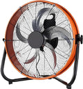 Ventilator Heavy Duty industriële vloer, 4000 CFM hoge snelheid luchtcirculatie, 4 snelheden & 140 tilt, draagbare metalen doos ventilator
