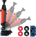 Wybyyds Polijstmachine Commerciële vloerpolijstmachine, breedte 430 mm, 36 V/10,5 Ah op batterijen Red, hogesnelheidsreinigingsmachine, voor tapijten