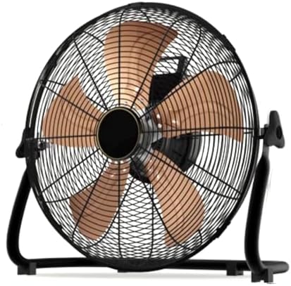 Ventilator Heavy Duty industriële voetstuk, met 130 graden tilt en 4 snelheidsinstellingen, hoge snelheid metalen vloer ventilator