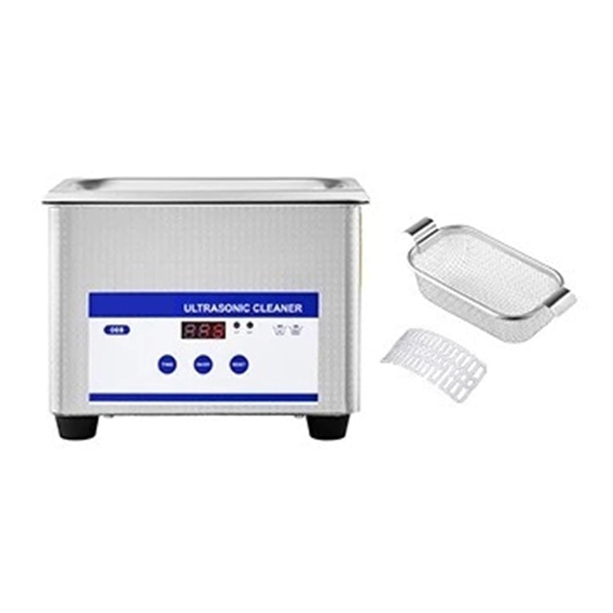 Yfdgd Ultrasone reiniger 0,8 L Ultrasoon Reinigingsmachine, Professioneel Reinigingsapparaat LED-scherm Effectief Professionele Reiniging
