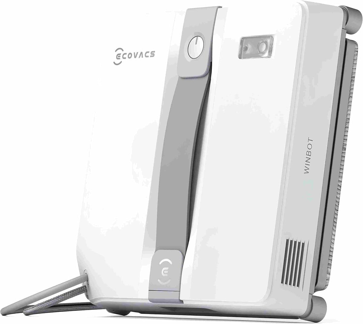 Ecovacs Raamreiniger Winbot Mini-raamreinigingsrobot, 9-traps beschermingssysteem, 3 reinigingsmodi, grijs, compact ontwerp, dubbele sproeiers
